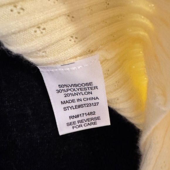 Sincerely Jules Top Tie Front Sz L Yellow Coquette Dainty Soft Stretch Feminine - Picture 5 of 6